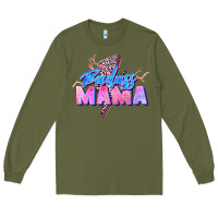 Army Green badass mama Long Sleeve Tee - Zillion Design Studio