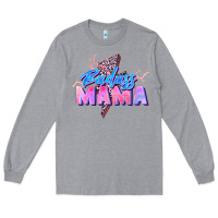 Heather Grey badass mama Long Sleeve Tee - Zillion Design Studio