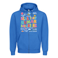 True Royal customized teacher dear tiny human behind me back Zipper Hoodie - JahusDesignShop