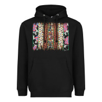 Black easter leopard cowhide bunny brush stroke Heavyweight Hoodie - Artiststas