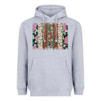 Heather Grey easter leopard cowhide bunny brush stroke Heavyweight Hoodie - Artiststas