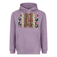 Lavender easter leopard cowhide bunny brush stroke Heavyweight Hoodie - Artiststas