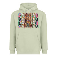 Matcha easter leopard cowhide bunny brush stroke Heavyweight Hoodie - Artiststas