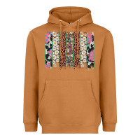 Meerkat easter leopard cowhide bunny brush stroke Heavyweight Hoodie - Artiststas