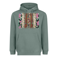 Sage easter leopard cowhide bunny brush stroke Heavyweight Hoodie - Artiststas