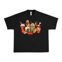 Black golden retriever coffee cups Urban Heavy Tee - Zillion Design Studio