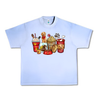 Golden Retriever Coffee Cups Urban Heavy Tee | Teevron