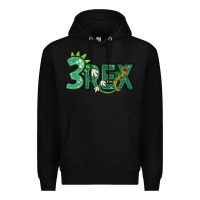 Black three rex Premium Hoodie - MaliasSmallBusiness