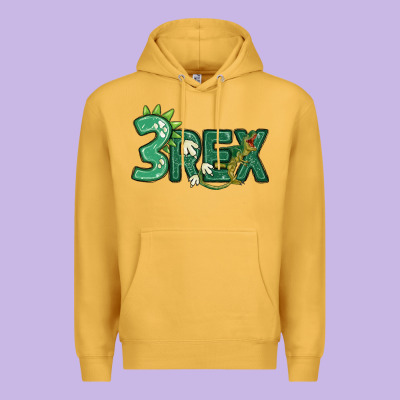 Three Rex Premium Hoodie Designed By Maliassmallbusiness