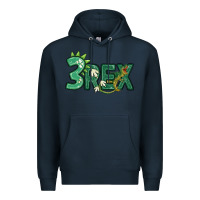 Navy three rex Premium Hoodie - MaliasSmallBusiness