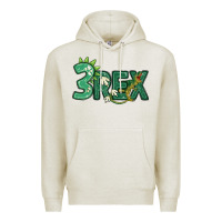 Oatmeal Heather three rex Premium Hoodie - MaliasSmallBusiness