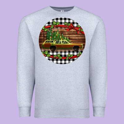 Christmas Vacation Car Christmas Premium Sweatshirt Designed By Jasminsmagicworld
