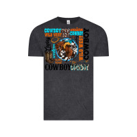 Vintage Black western cowboy wild west Vintage Tee - texasbilliewilder
