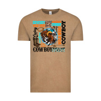 Vintage Coffee western cowboy wild west Vintage Tee - texasbilliewilder