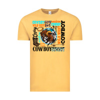 Vintage Mustard western cowboy wild west Vintage Tee - texasbilliewilder