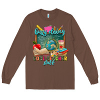 Chestnut busy doing cool teacher stuff Long Sleeve Tee - Zillion Design Studio