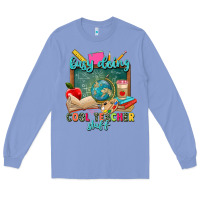 Colony Blue busy doing cool teacher stuff Long Sleeve Tee - Zillion Design Studio