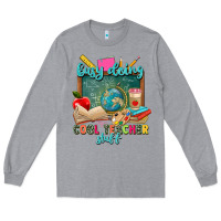 Heather Grey busy doing cool teacher stuff Long Sleeve Tee - Zillion Design Studio
