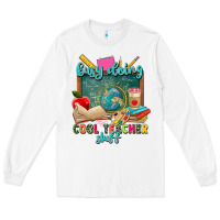 White busy doing cool teacher stuff Long Sleeve Tee - Zillion Design Studio