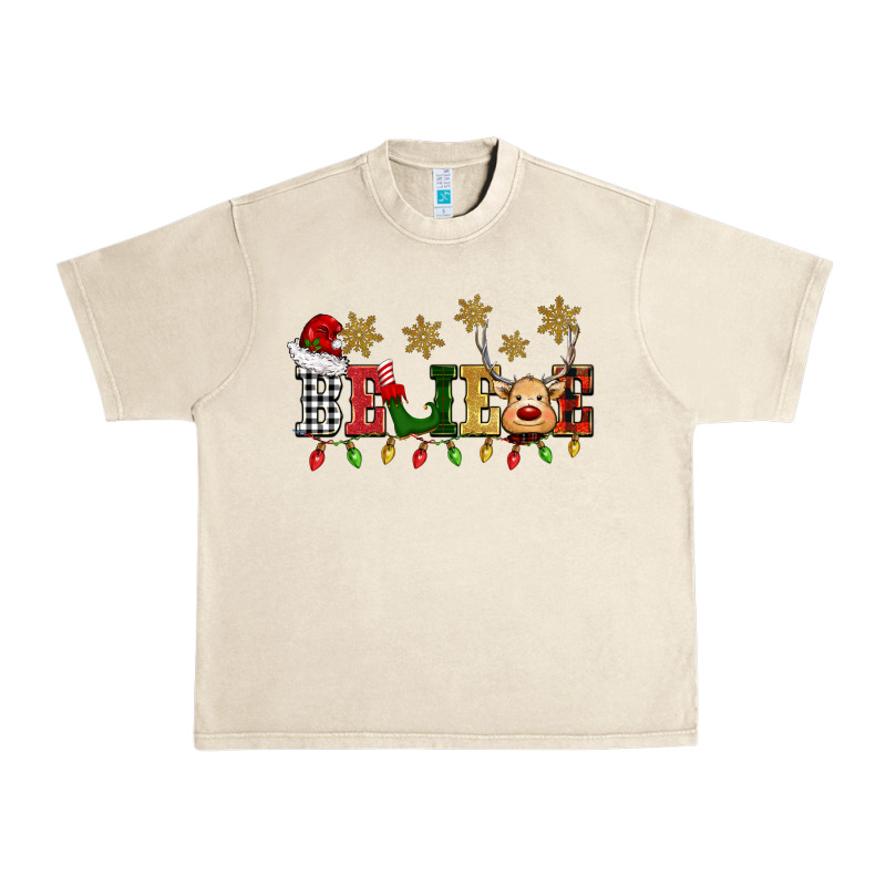 Christmas Believe Urban Heavy Tee by BarkalooDesign | Teevron