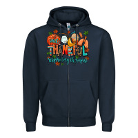 Navy one thankful respiratory therapist Zipper Hoodie - AdoDesignShop