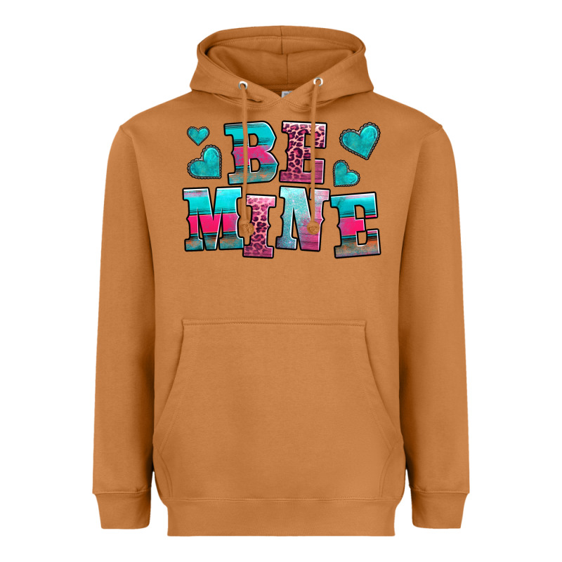 Be Mine Western Valentine's Day No Background Heavyweight Hoodie by AdoDesignShop | Teevron