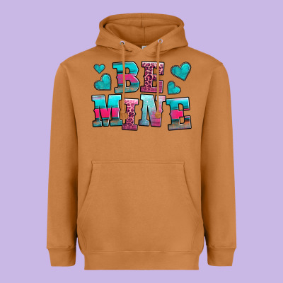 Be Mine Western Valentine's Day No Background Heavyweight Hoodie Designed By Adodesignshop