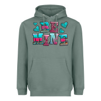 Sage be mine western valentine's day no background Heavyweight Hoodie - AdoDesignShop
