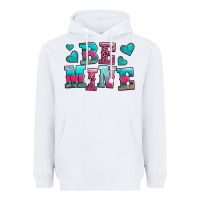 White be mine western valentine's day no background Heavyweight Hoodie - AdoDesignShop