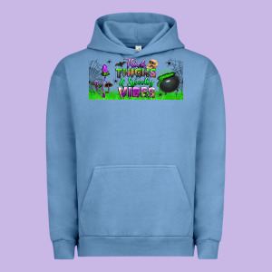 Thick Thighs And Spooky Vibes Libbey Glass Urban Hoodie Designed By Bundleandbundleshop