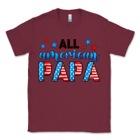 Burgundy All American papa Classic Tee - Neo Western