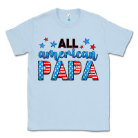 Dusty Blue All American papa Classic Tee - Neo Western