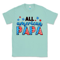 Seafoam All American papa Classic Tee - Neo Western