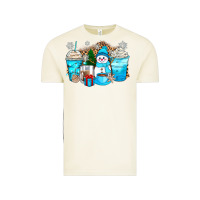Vintage Arctic winter snowman coffee cups Vintage Tee - Zillion Design Studio