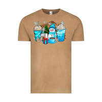 Vintage Camel winter snowman coffee cups Vintage Tee - Zillion Design Studio