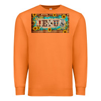 Carrot jesus western patterns license plate template Premium Sweatshirt - BarkalooDesign