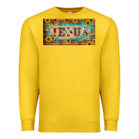Lemon jesus western patterns license plate template Premium Sweatshirt - BarkalooDesign