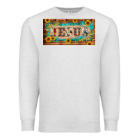 Oatmeal Heather jesus western patterns license plate template Premium Sweatshirt - BarkalooDesign