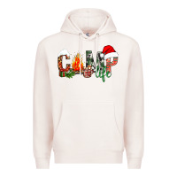Pale Pink christmas camp life Premium Hoodie - NancyCooperArtShop
