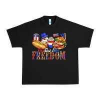 Black tastes like freedom with leopard Urban Heavy Tee - texasbilliewilder
