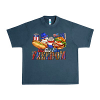 Midnight Navy tastes like freedom with leopard Urban Heavy Tee - texasbilliewilder
