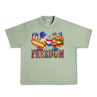 Oil Green tastes like freedom with leopard Urban Heavy Tee - texasbilliewilder