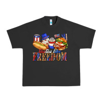 Pigment Black tastes like freedom with leopard Urban Heavy Tee - texasbilliewilder
