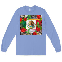 Colony Blue mexican flag Long Sleeve Tee - CTS Tumbler Store