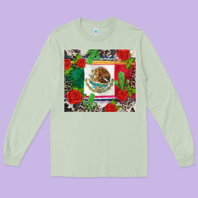 Mexican Flag Long Sleeve Tee Designed By Cts Tumbler Store
