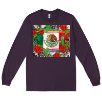 Plum mexican flag Long Sleeve Tee - CTS Tumbler Store