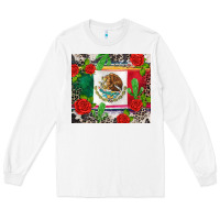 White mexican flag Long Sleeve Tee - CTS Tumbler Store