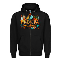 Black medical assistant Zipper Hoodie - AdoDesignShop
