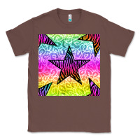 Chestnut zebra glitter star seamless pattern Classic Tee - BundleAndBundleShop