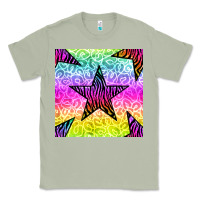 Matcha zebra glitter star seamless pattern Classic Tee - BundleAndBundleShop